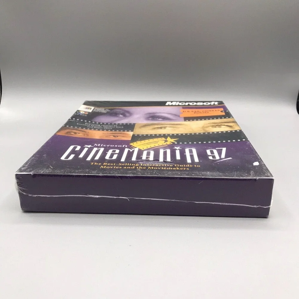 Microsoft Cinemania 97 Windows 95 Interactive Guide to Movies & Moviemakers NEW